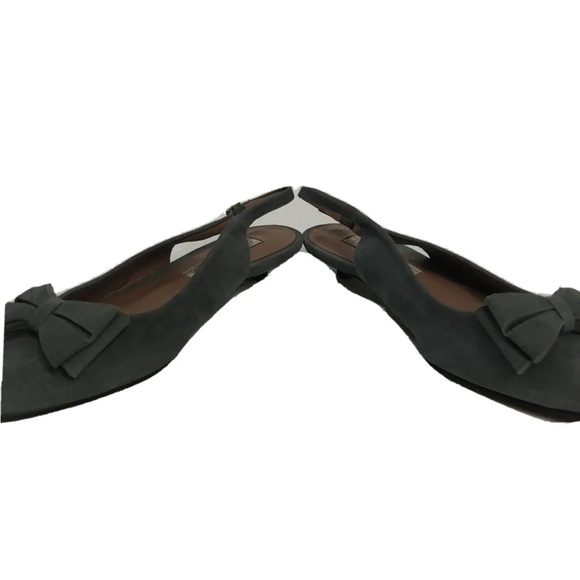 Women’s Pied A Terre Gray Suede Slingback Kitten Heel Shoe Size 8 - Picture 6 of 9